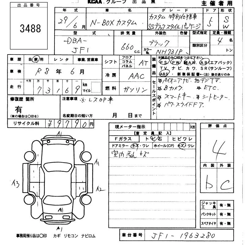 Honda N Box Лот № 2017